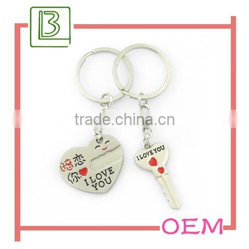 Sexy Metal plate pattern keychain wedding favors