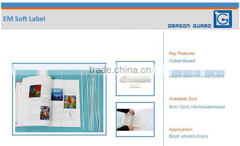 Free sample book anti-theft eas library em label sticker