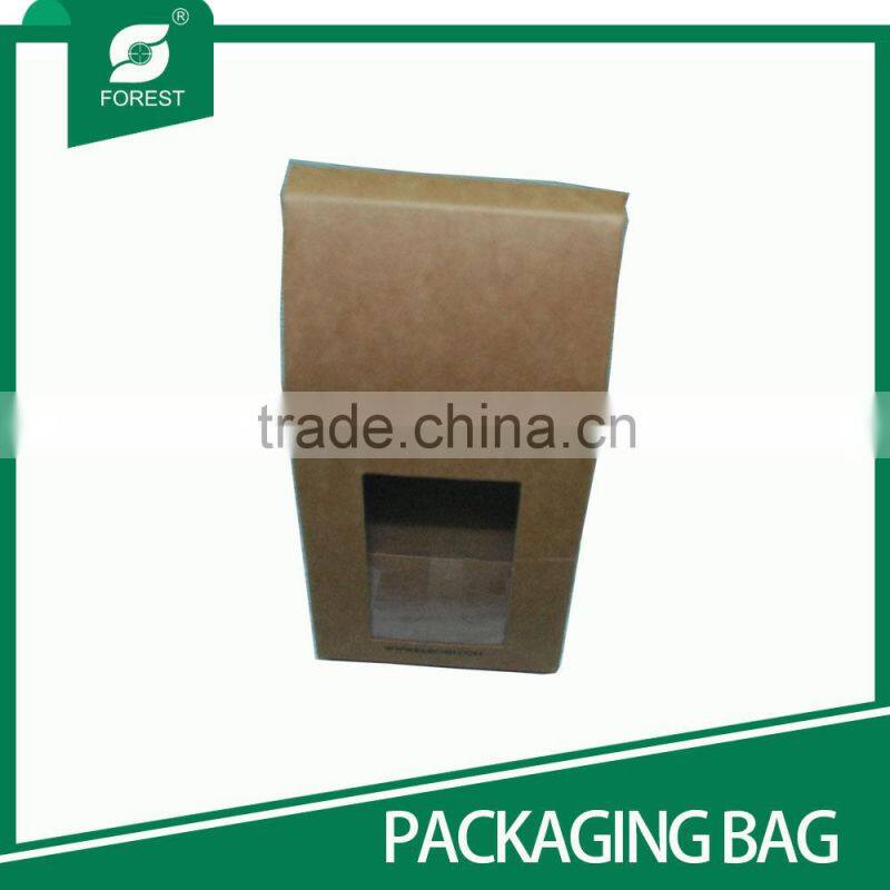 NEW PRODUCT KRAFT PAPER BAG WITH WINDOW PAPER BAG FOR FLOUR PACKAGING