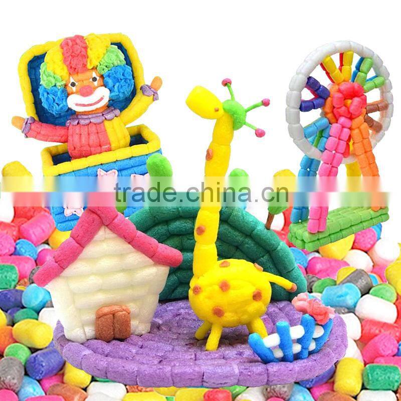 500PCS DIY Magic cornstarch block play set,new toys, play corn, 2016 new hot toys, move brain toys