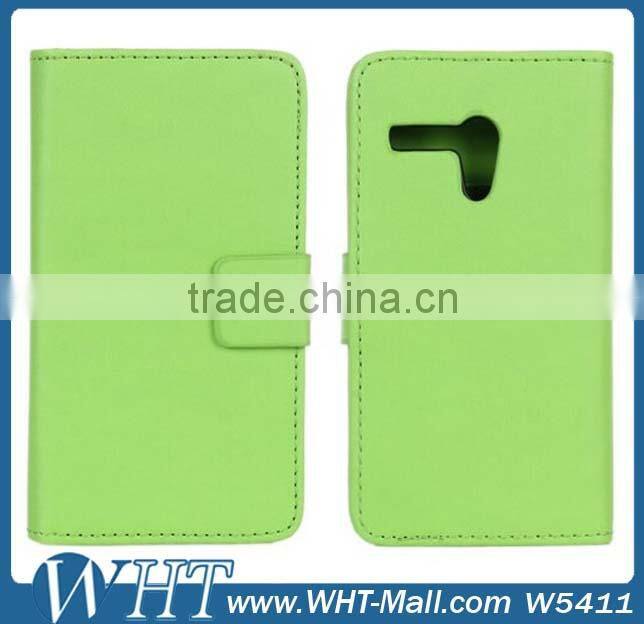 Smooth Skin Flip Cover Case for Motorola Moto G, Wallet Case for Moto G Mobile Phone Case Alibaba Wholesale