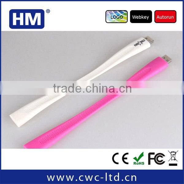 wholesale gift silicone usb bracelet for promotional 1gb/2gb/4gb/8gb/16gb/32gb/64gb