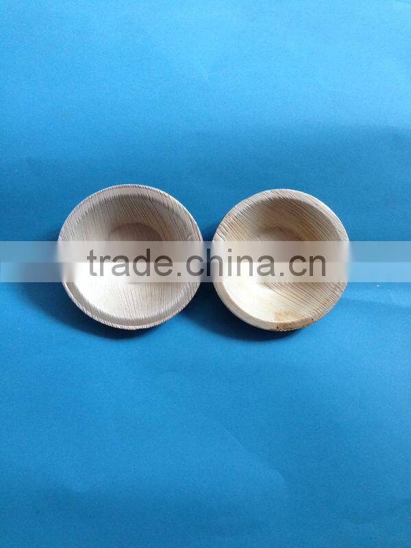 4'' palm leaf round bowl exporter