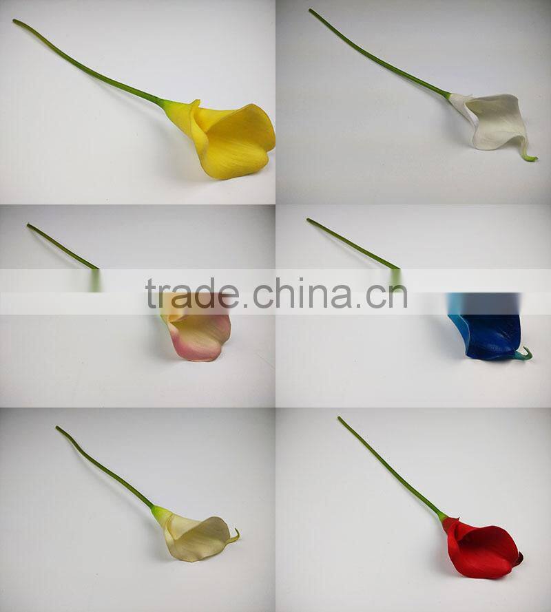 factory for sale pu material artificial calla lilies