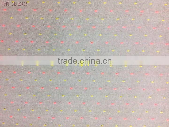 100% cotton jacquard fabric for clothing with ready bulk