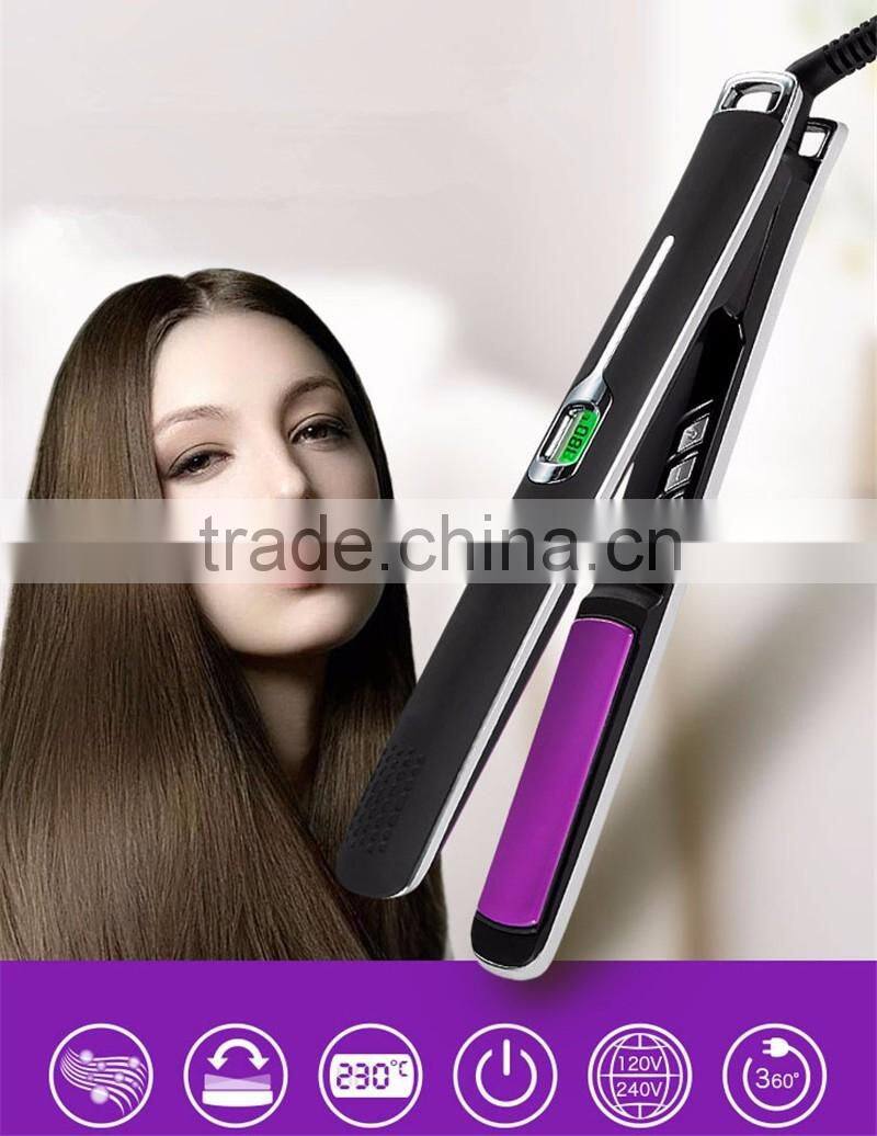 PRO Nano Titanium 1/4 inch ionic generator 450 degrees Flat Iron