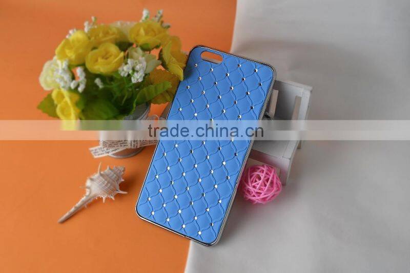 Perfect silicone seting diamond cell phone case for iphone 6 series
