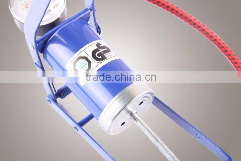 High Quality Durable Single Barrel Foot Inflator With Gauge JL9103 for Car and Motor