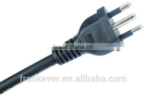 Brazil power extension cord/supply cord with plug inmetro approved