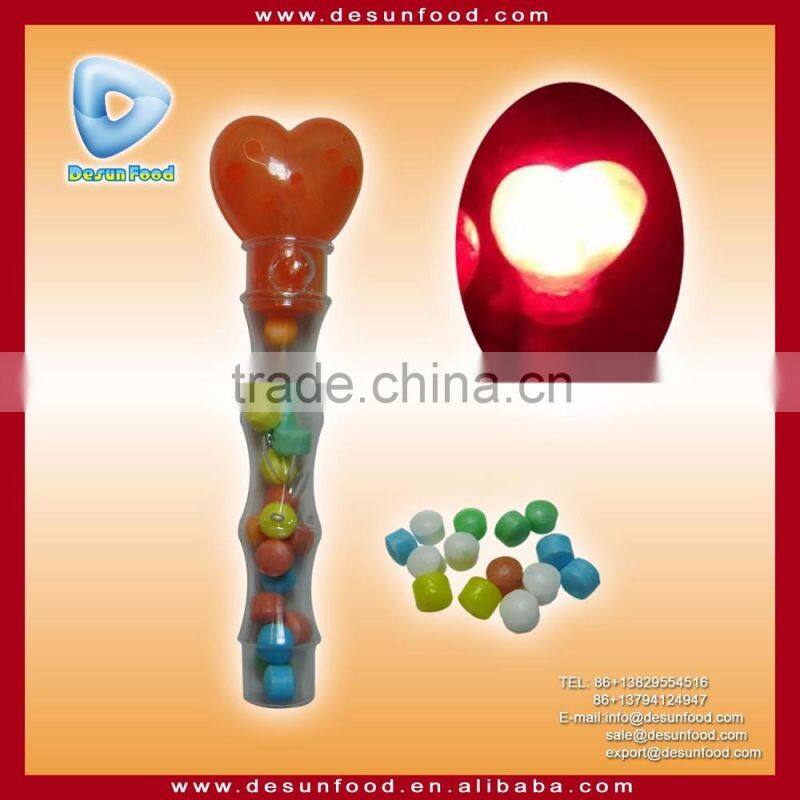 cheap price sweets candy light toy with tube