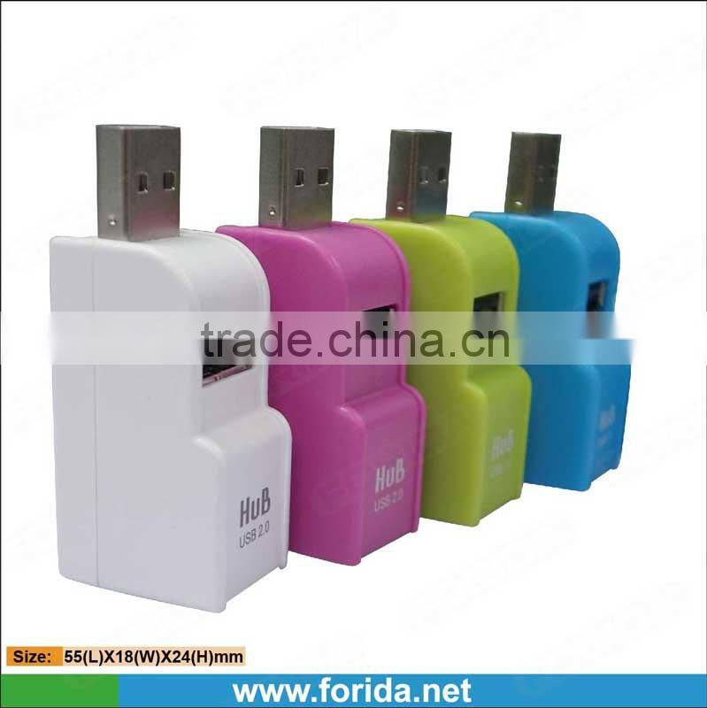 Forida Colorful mini whistle usb2.0 usb hub