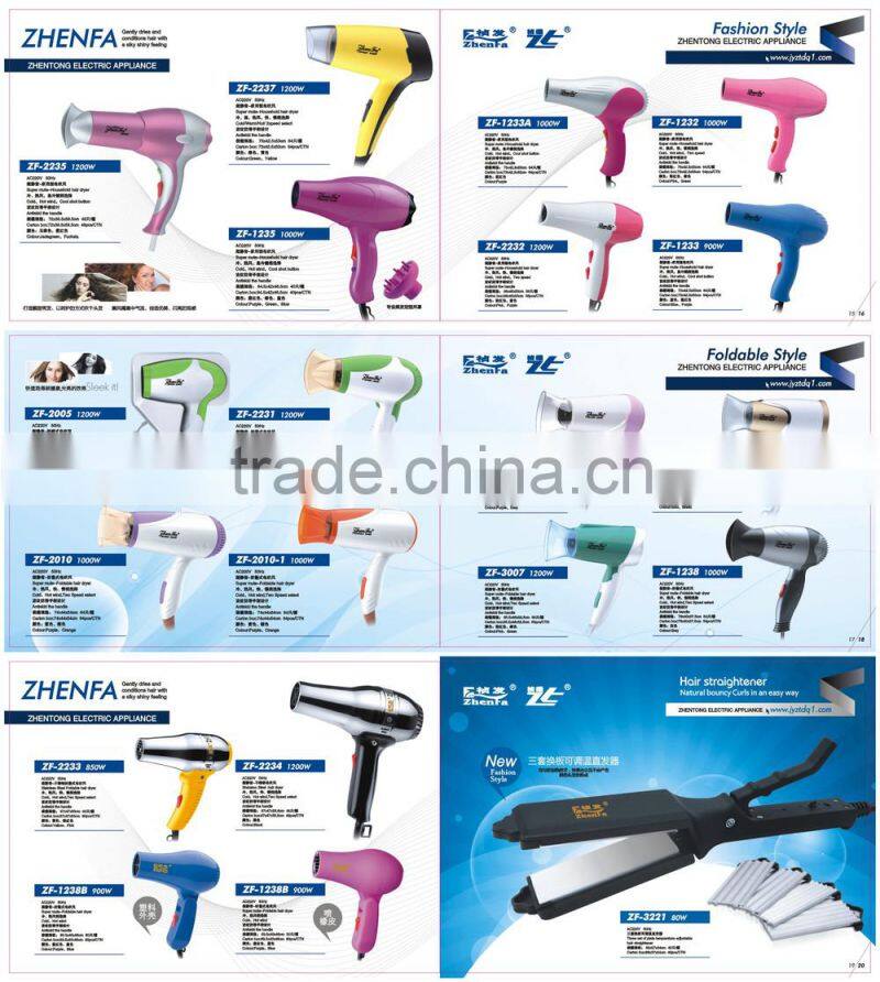 AC motor hair dryer Manufacturers with nozzle cap ZF-5825
