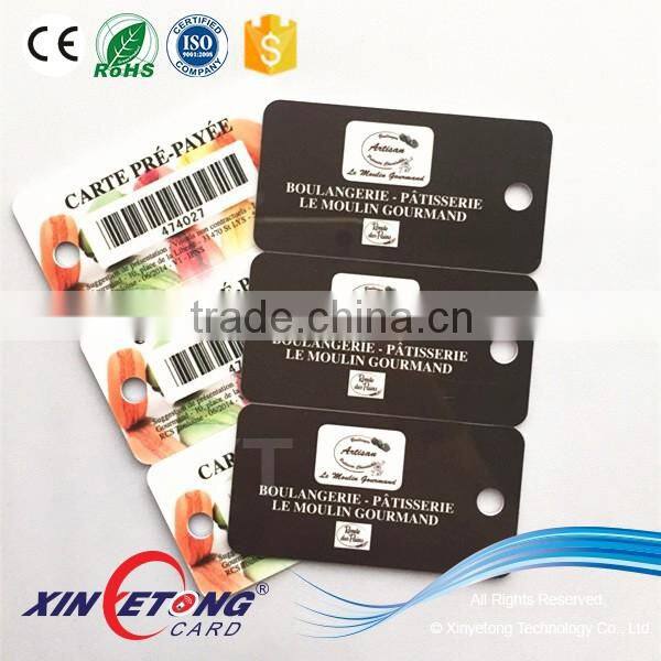 Plastic Keychain Card/CMYK 4 color Printing PVC 3in1 Combo Card