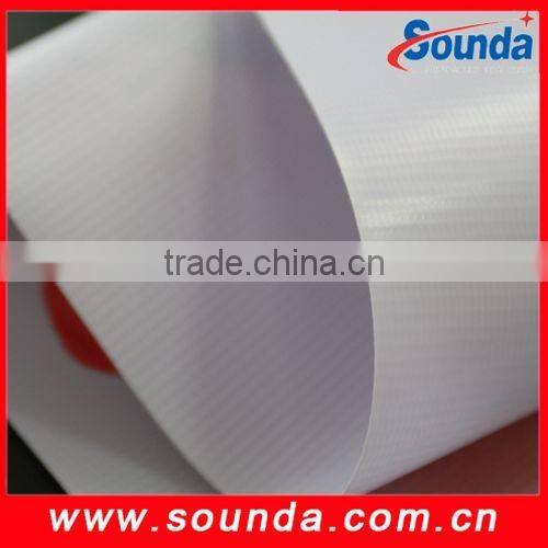 Free sample good quality Glossy white black Printed PVC Blockout Flex Banner