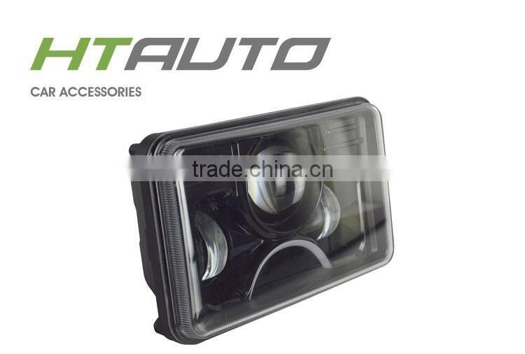 HTAUTO Round LED Headlamp 7'' 60w JK Wrangler LED Headlights,Motorcycle LED Projector Head Light