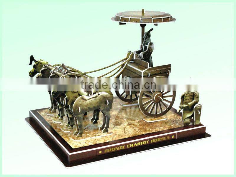 2013 hotsale ship alarm clock 3d puzzle games/children