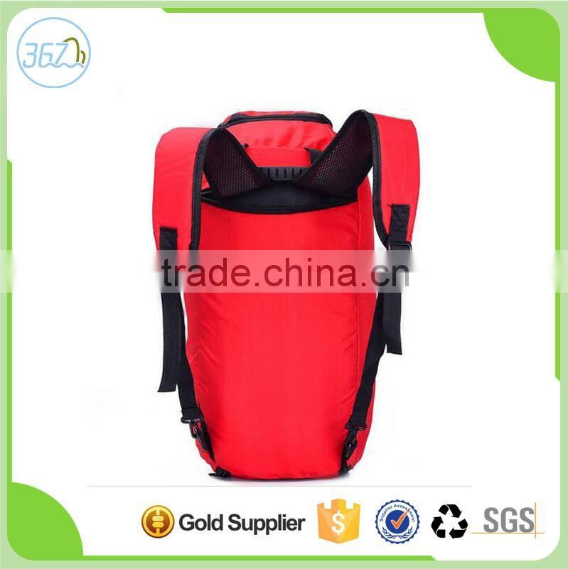 2016 Latest Design Nylon duffle bag folding Travel Bag with shoe compartments