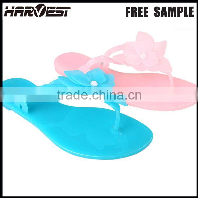 Hot sales transparent plastic flip-flops , op flip flop woman