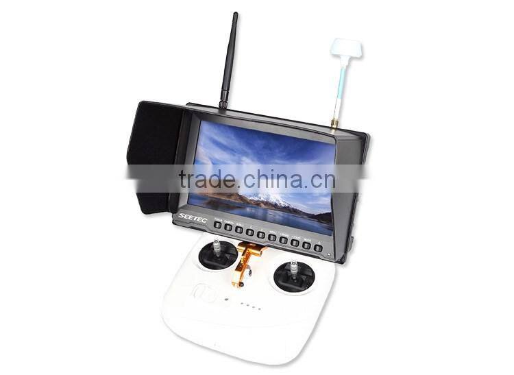 High resolution 800x480 compable with 5.8GHz transmitters 8" dual 32 channels receiver dji phantom drone