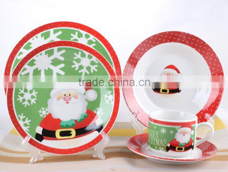 christmas porcelain dinner set/ceramic dishes/american style dinnerware