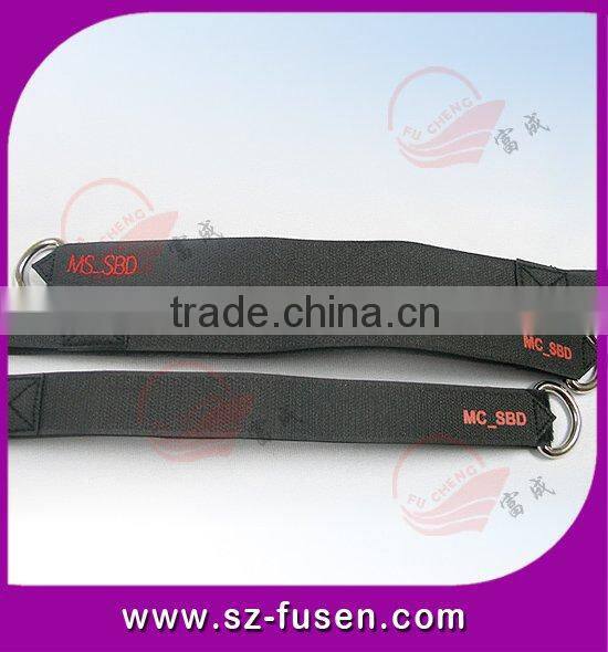 Black Nylon adjustable magic tape straps