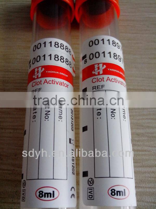 blood vacuum tube plain