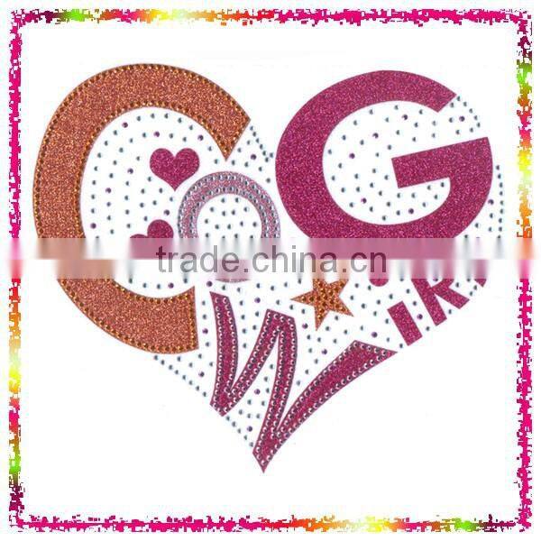 CROWN NAIL-HEAD IRON-ON RHINESTONE TRANSFER