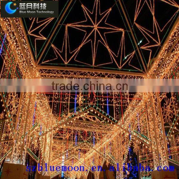 Blue raindrop low voltage led christmas lights