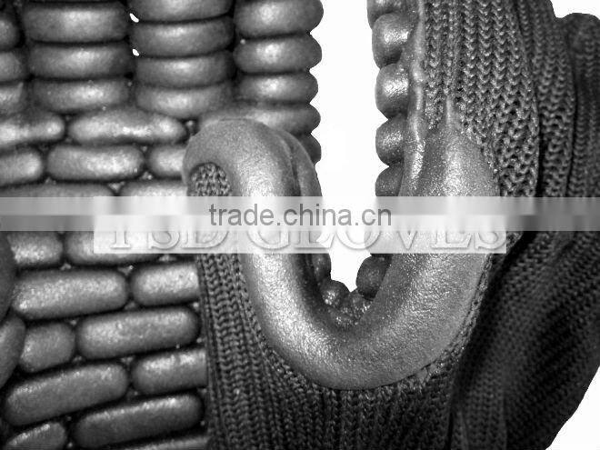 high durability construction gloves with breathable knitting back