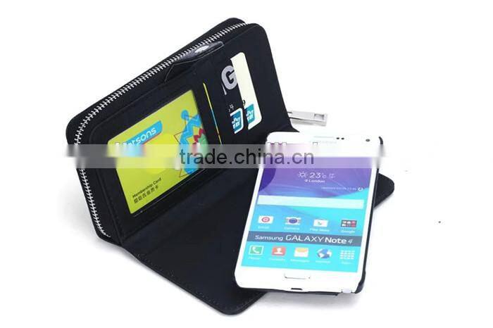 Unique Zipper Strap Belt Slots Wallet Leather Case for iphone 6/6S/For iphone 6S plus