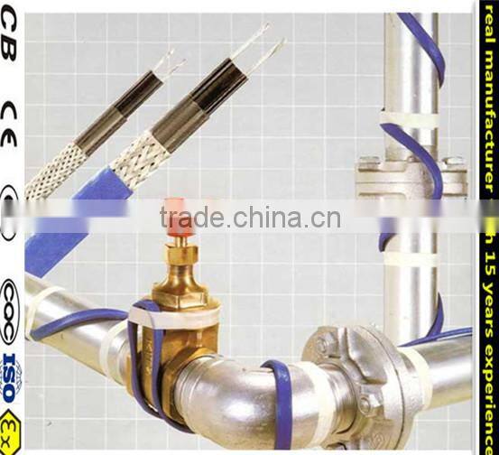self regulated heating trace for pipes and tanks keep warm