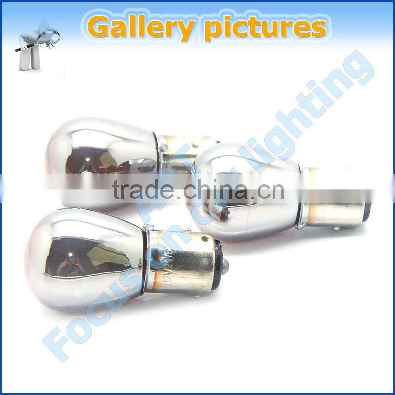 Automotive 1157 BAY15D Halogen Chrome Bulb Amber Color auto car accessories