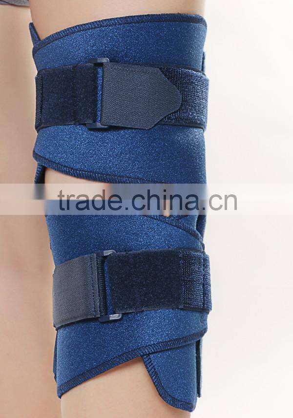 Metal splint knee pad open patella knee support belt with high quality