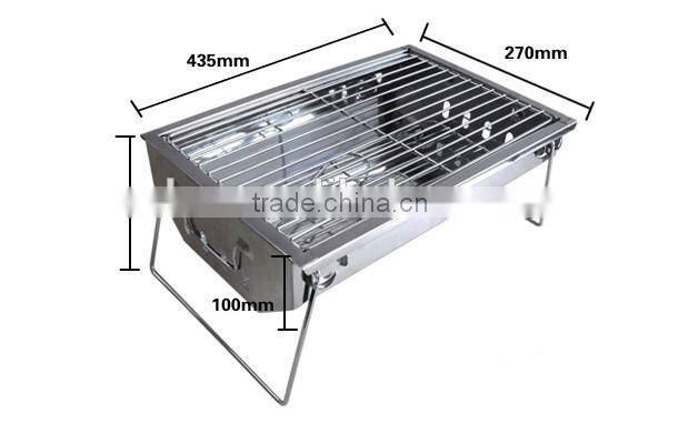 Smokeless portable square grill style bbq rotisserie