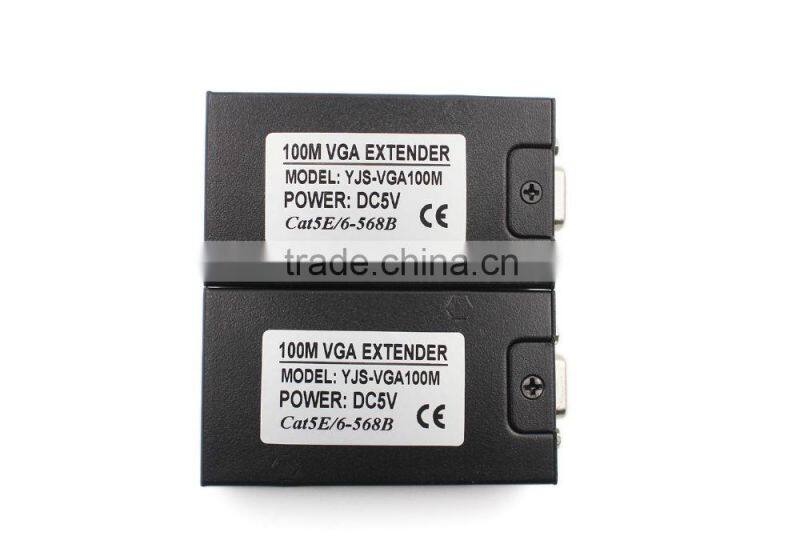 Manufacture VGA+Audio Extender 100m VGA Extender YJS-VGA100M