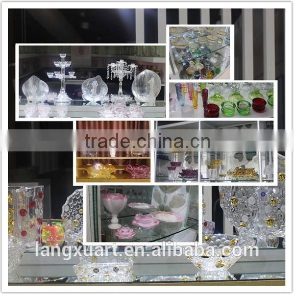 LX-Z169 unique lovely candy shape crystal pillar votive candle holder