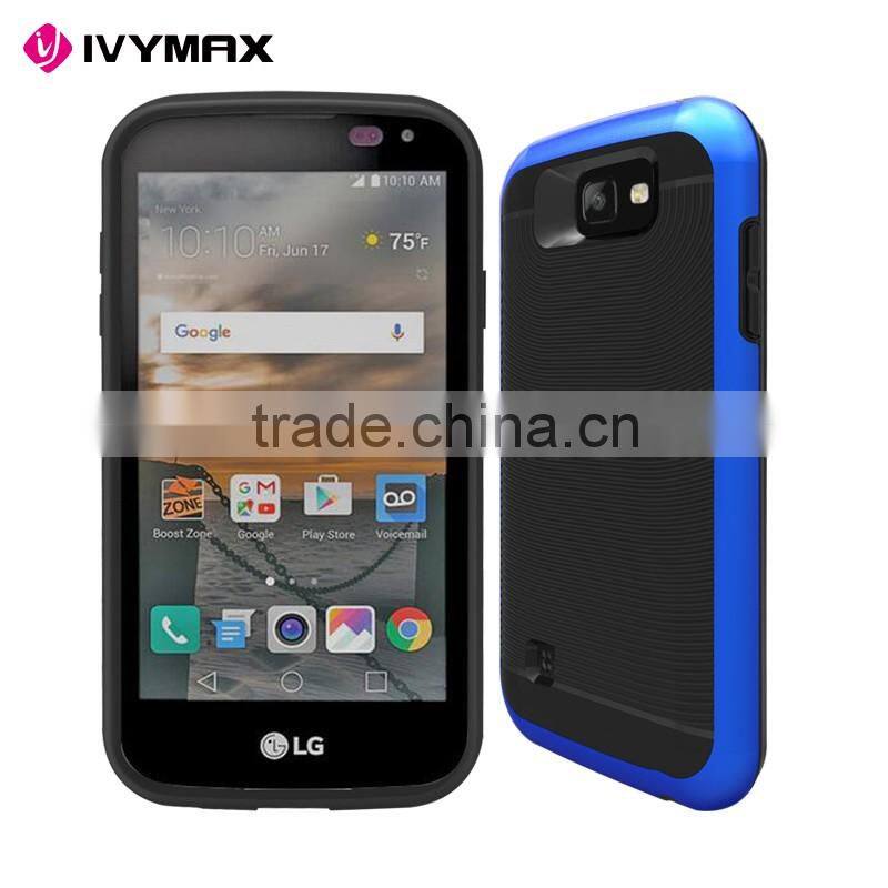 Top selling aluminimum textured grip shockproof phone case for LG K3/LS450
