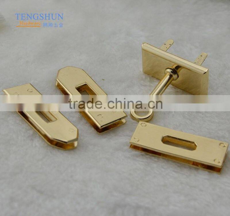 OEm zinc alloy bag parts high quanlity metel lock for purse wholesale