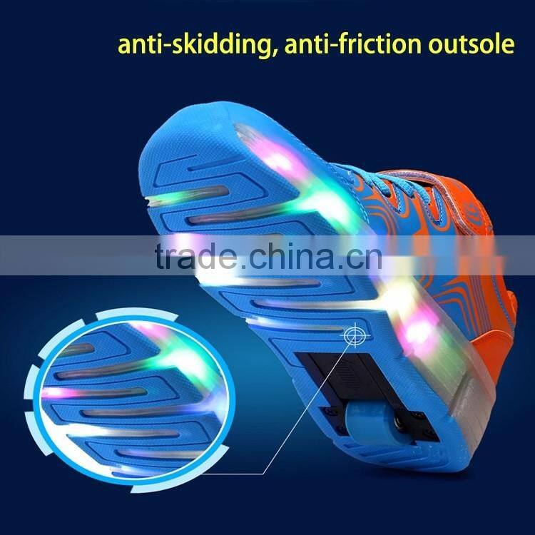 Factory wholesale OEM USB charge Children kids Led shoes sneakers Cool casual shoes for boys girls,led light kids shoes