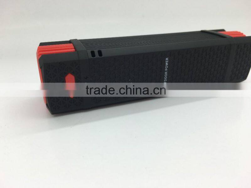 2016 New Outdoor Flash Light Power Bank Rechargerable 2600mah 6000mah 8000mah Power Bank