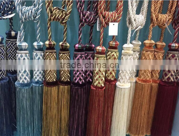 decorative long tassel for curtains