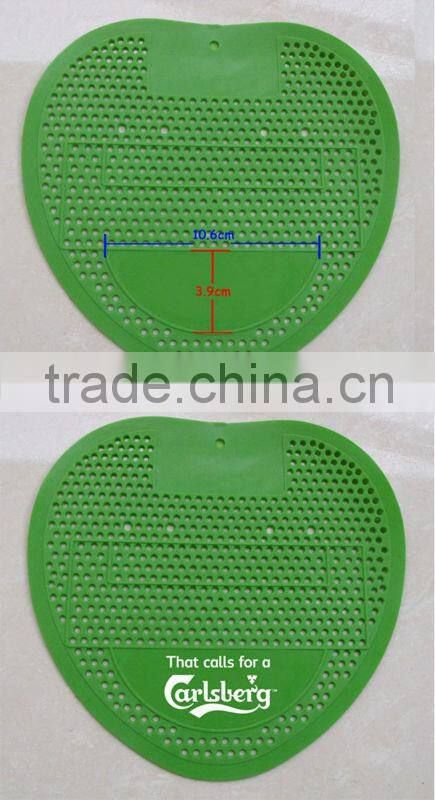 Disposable mat urinal screen classic assembly