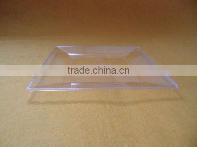 2 sizes Plastic square disposable transparent plate