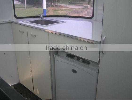 3 horse trailer angle deluxe camper trailer