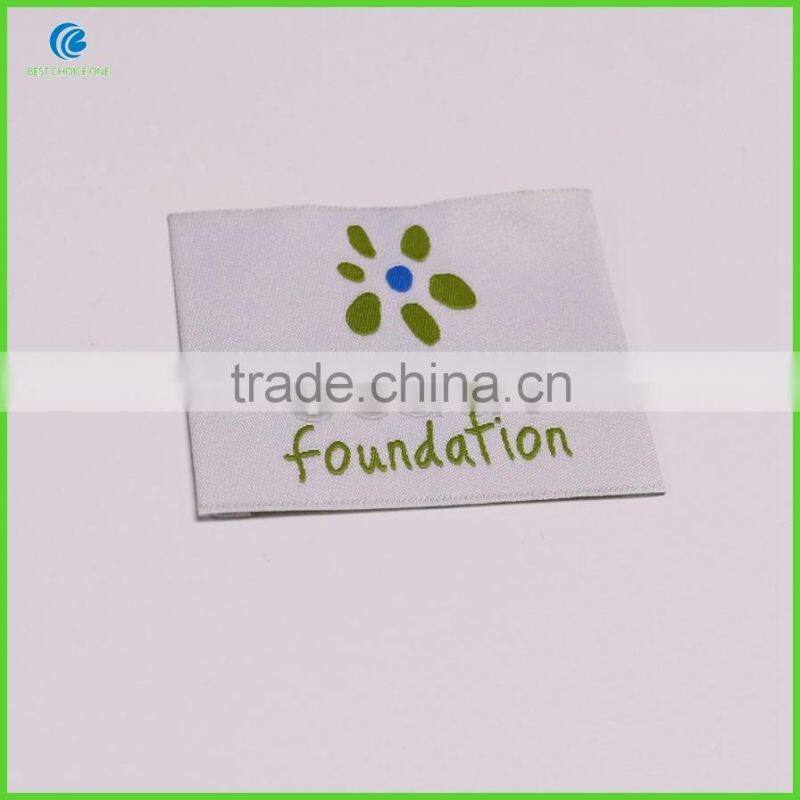 Factory Direct Woven Labels Sew on Type Main Label For Clothing Garment Wash Care Labels