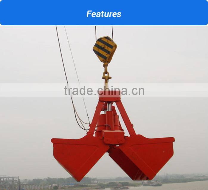 stainless steel elevator clamshell bucket for cranes