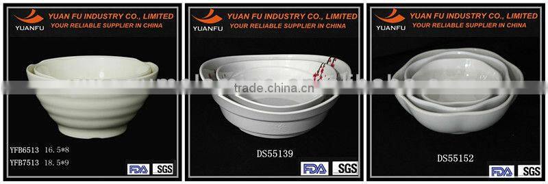 New design melamine plastic popcorn bowls