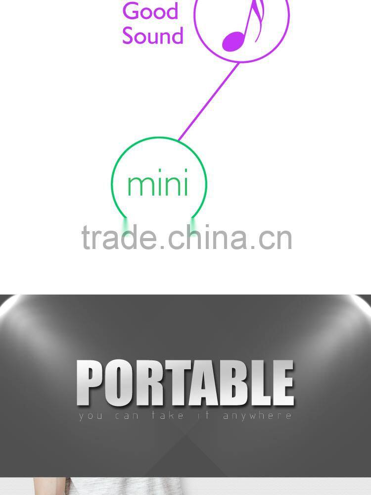 New item mini wireless Speaker, portable bluetooth speaker with clip