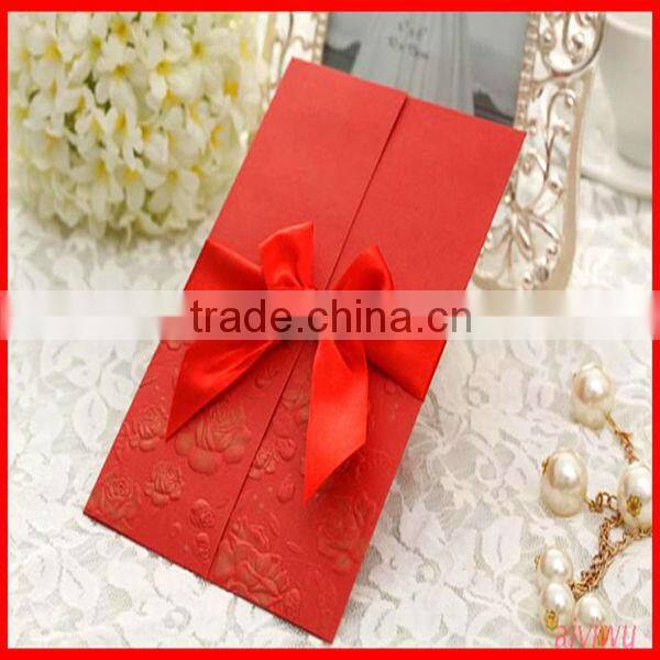 2014 New Fashion Top Grade Handmade Invitation Card For Wedding