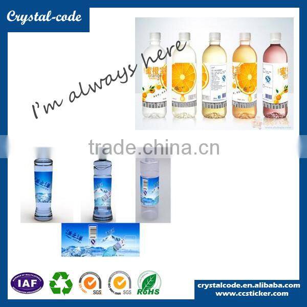 Clear glass hot foil standard size multifarious shapes customized drink sticker